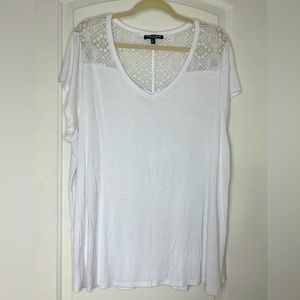 Cable and Gauge Embroidered Top